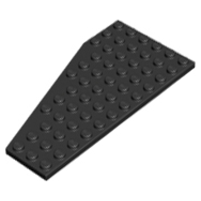 Wig, Plaat 12x6 Rechts Black